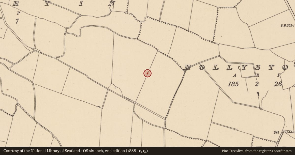 Ordnance Survey six-inch map, 2nd edition (1888–1915) covering the location of Enclosure, Kilmartin, County Dublin, with a pin at the register's coordinates