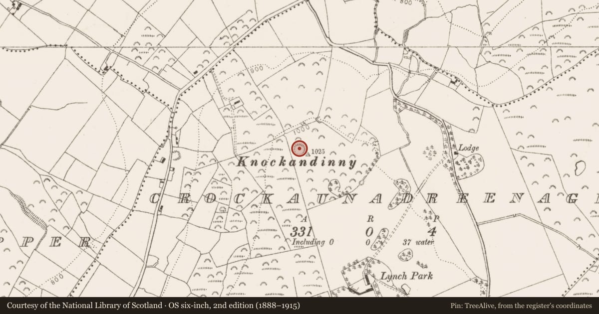 Ordnance Survey six-inch map, 2nd edition (1888–1915) covering the location of Cairn - unclassified, Crockaunadreenagh, County Dublin, with a pin at the register's coordinates
