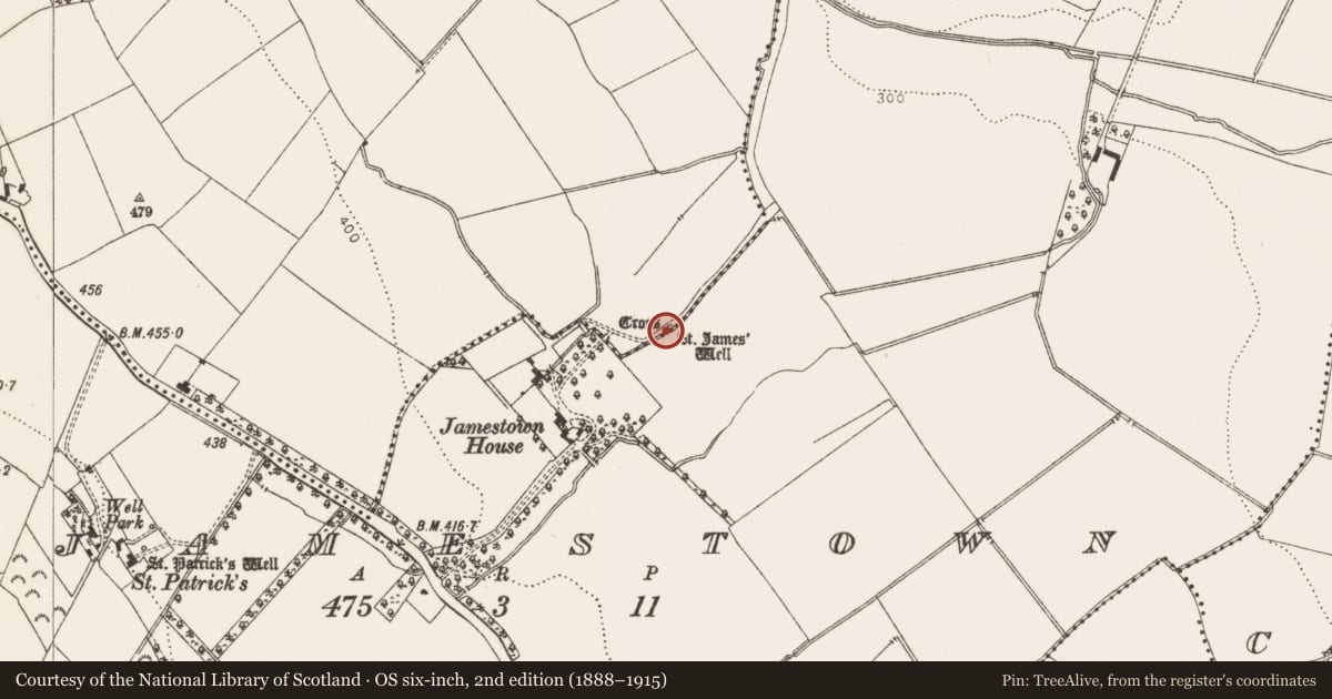Ordnance Survey six-inch map, 2nd edition (1888–1915) covering the location of Church, Kilgobbin, County Dublin, with a pin at the register's coordinates