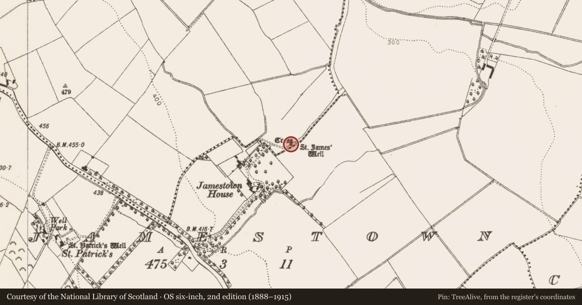 Ordnance Survey six-inch map, 2nd edition (1888–1915) covering the location of Cross, Kilgobbin, County Dublin, with a pin at the register's coordinates