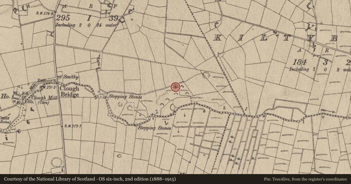Ordnance Survey six-inch map, 2nd edition (1888–1915) covering the location of Quarry, Knockanarra, County Galway, with a pin at the register's coordinates