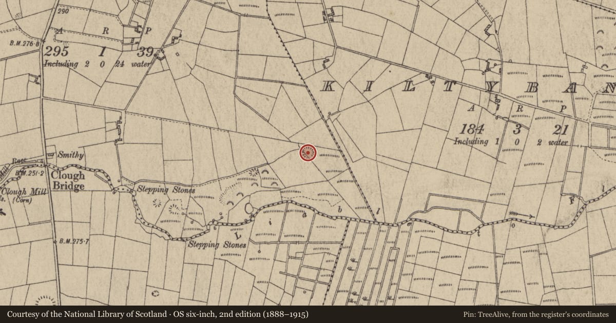 Ordnance Survey six-inch map, 2nd edition (1888–1915) covering the location of Quarry, Knockanarra, County Galway, with a pin at the register's coordinates