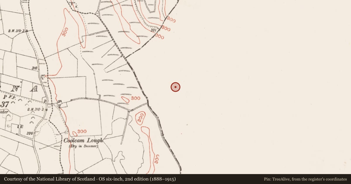 Ordnance Survey six-inch map, 2nd edition (1888–1915) covering the location of Ringfort - rath, Pollynoon, County Galway, with a pin at the register's coordinates