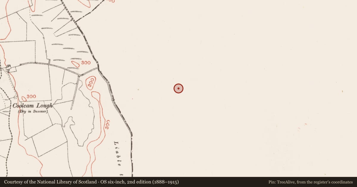 Ordnance Survey six-inch map, 2nd edition (1888–1915) covering the location of Enclosure, Pollynoon, County Galway, with a pin at the register's coordinates