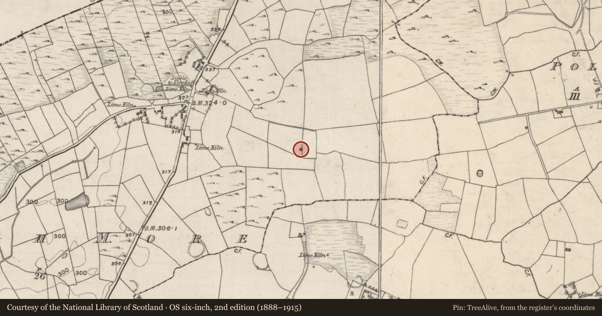 Ordnance Survey six-inch map, 2nd edition (1888–1915) covering the location of Building, Flaskagh More, County Galway, with a pin at the register's coordinates