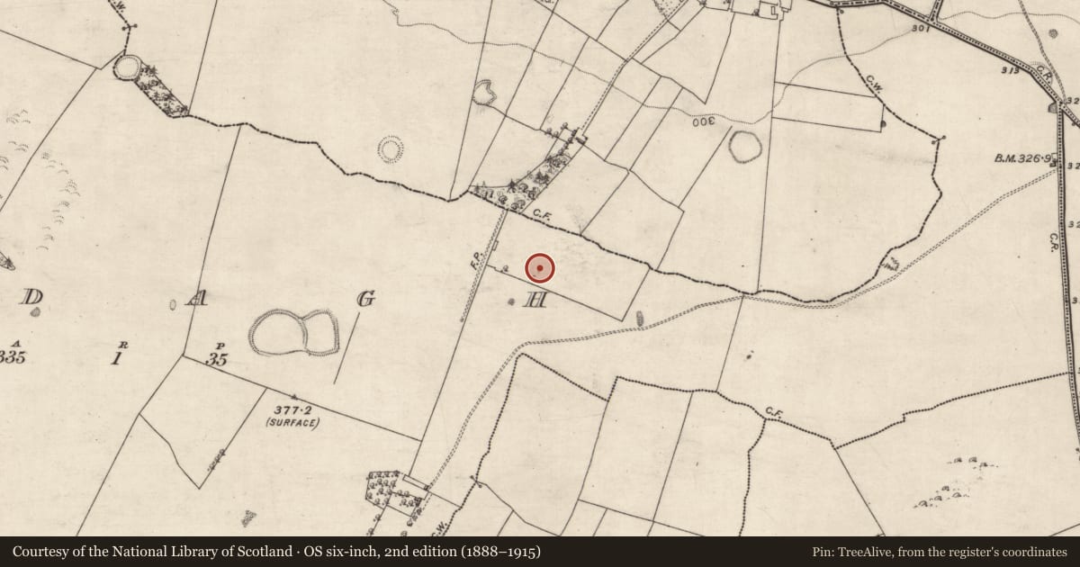 Ordnance Survey six-inch map, 2nd edition (1888–1915) covering the location of Enclosure, Ardagh, County Galway, with a pin at the register's coordinates