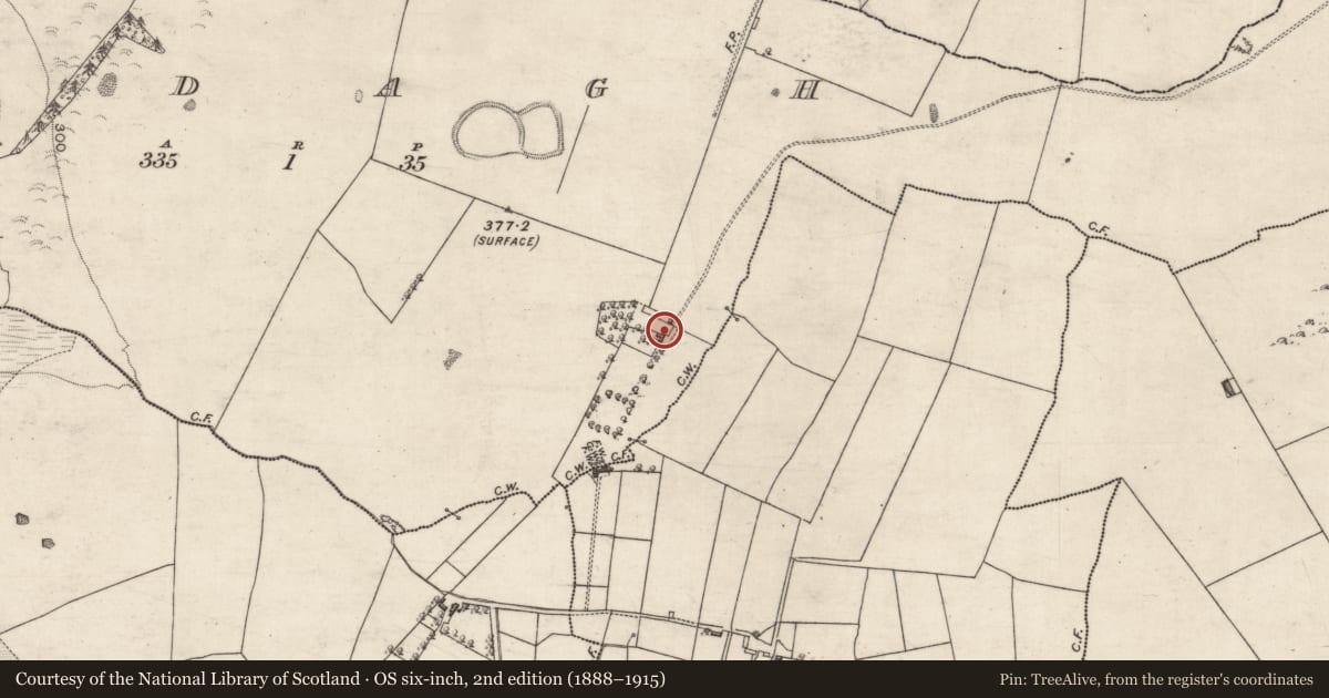 Ordnance Survey six-inch map, 2nd edition (1888–1915) covering the location of House - 18th/19th century, Ardagh, County Galway, with a pin at the register's coordinates
