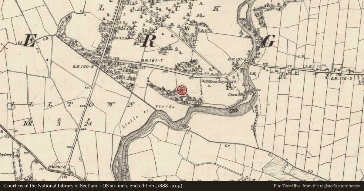 Ordnance Survey six-inch map, 2nd edition (1888–1915) covering the location of Ringfort - rath, Lack, County Galway, with a pin at the register's coordinates