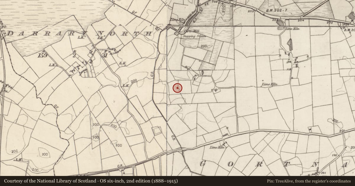 Ordnance Survey six-inch map, 2nd edition (1888–1915) covering the location of Ringfort - unclassified, Gortnagoyne, County Galway, with a pin at the register's coordinates