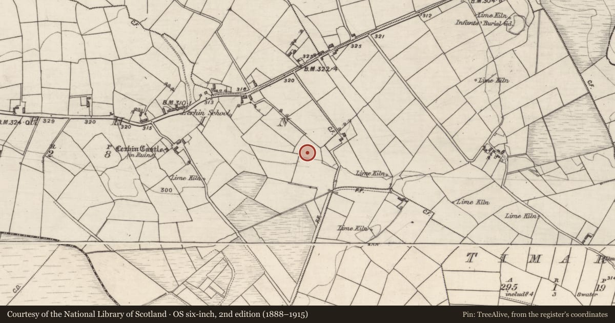 Ordnance Survey six-inch map, 2nd edition (1888–1915) covering the location of Enclosure, Lerhin, County Galway, with a pin at the register's coordinates