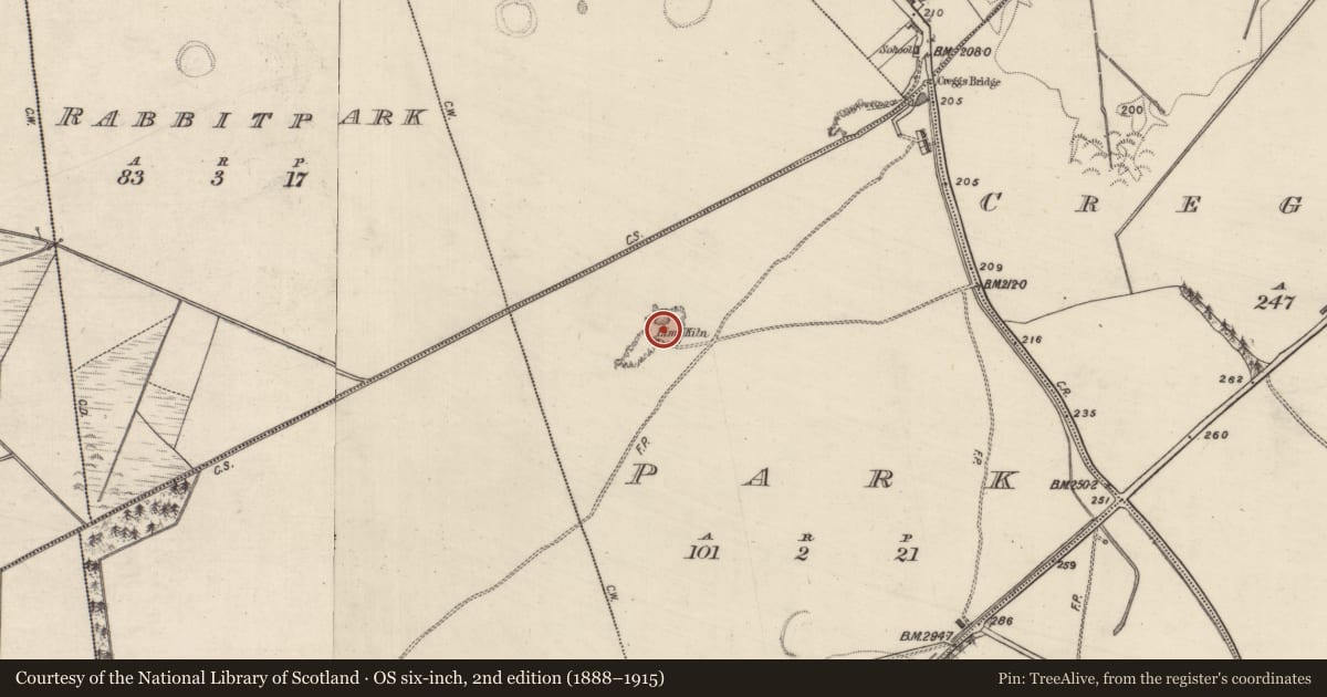 Ordnance Survey six-inch map, 2nd edition (1888–1915) covering the location of Quarry, Park, County Galway, with a pin at the register's coordinates