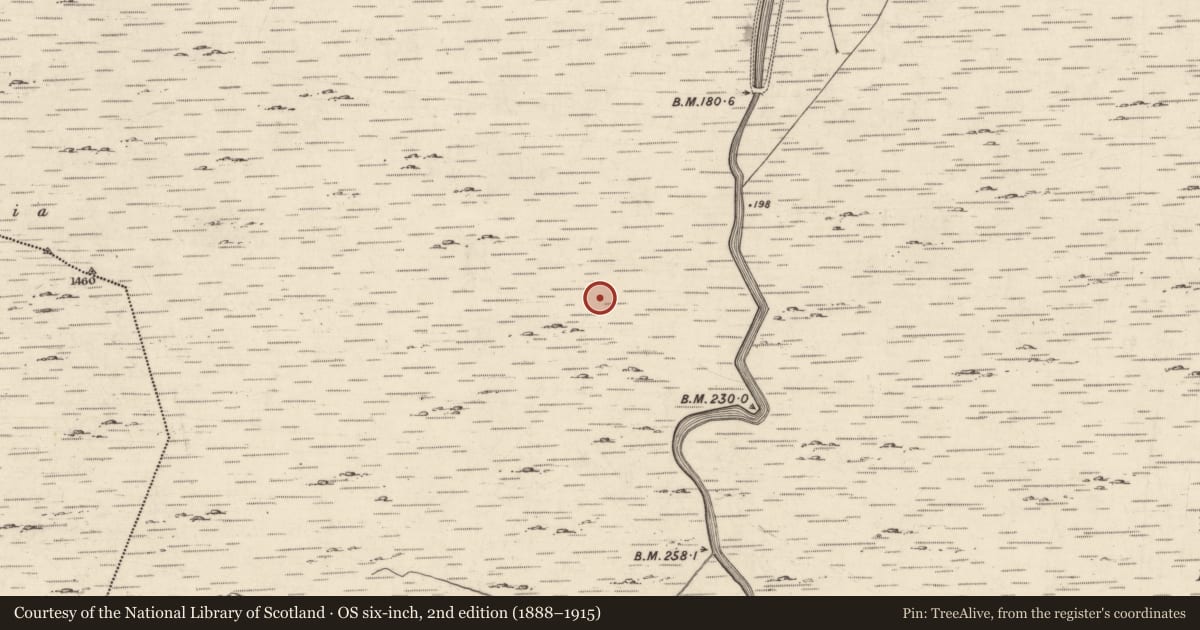 Ordnance Survey six-inch map, 2nd edition (1888–1915) covering the location of House - indeterminate date, Addergoole, County Galway, with a pin at the register's coordinates