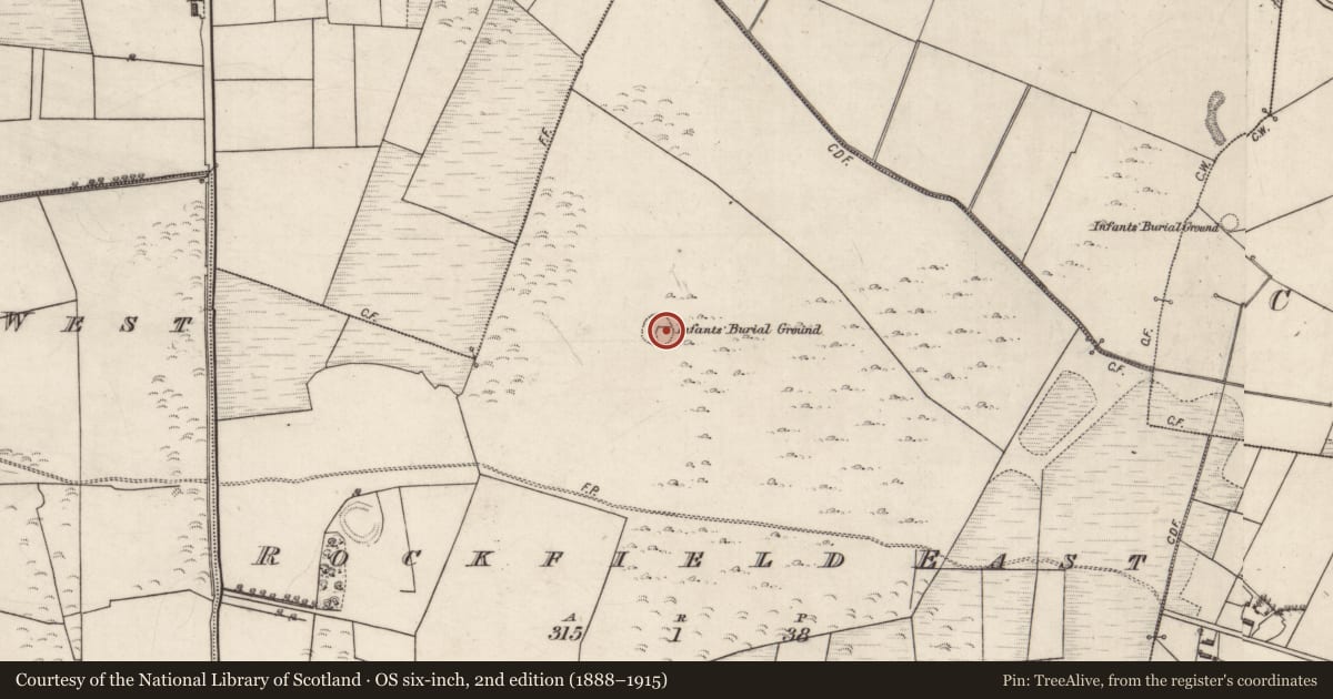 Ordnance Survey six-inch map, 2nd edition (1888–1915) covering the location of Ringfort - cashel, Rockfield East, County Galway, with a pin at the register's coordinates