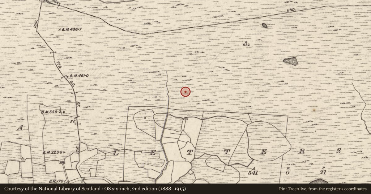 Ordnance Survey six-inch map, 2nd edition (1888–1915) covering the location of Hut site, Leitir Seithe, County Galway, with a pin at the register's coordinates