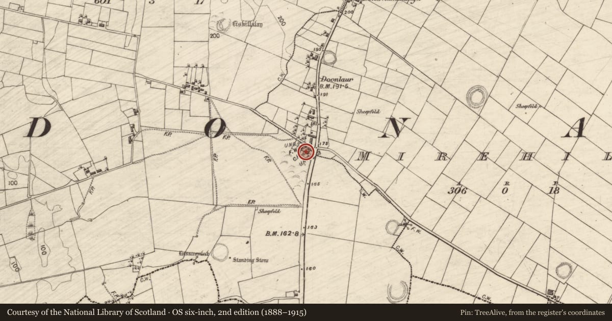 Ordnance Survey six-inch map, 2nd edition (1888–1915) covering the location of House - vernacular house, Mirehill, County Galway, with a pin at the register's coordinates