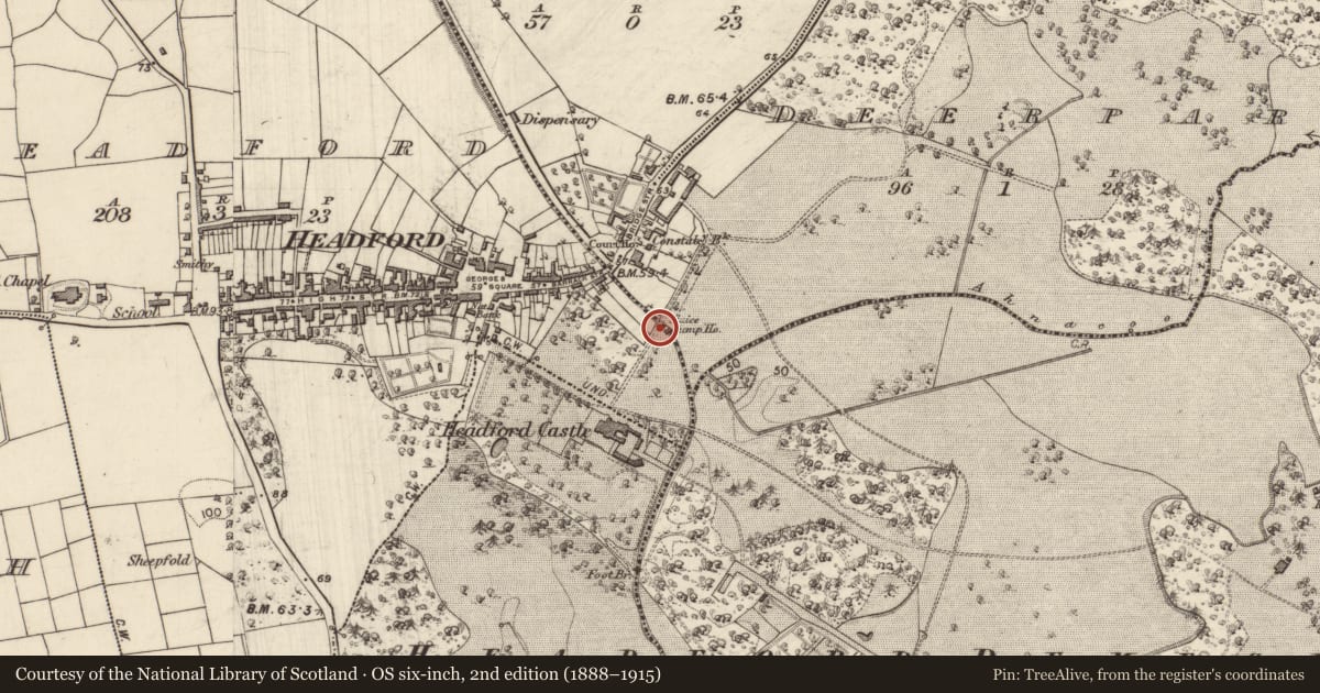 Ordnance Survey six-inch map, 2nd edition (1888–1915) covering the location of Road - road/trackway, Balrickard, County Galway, with a pin at the register's coordinates