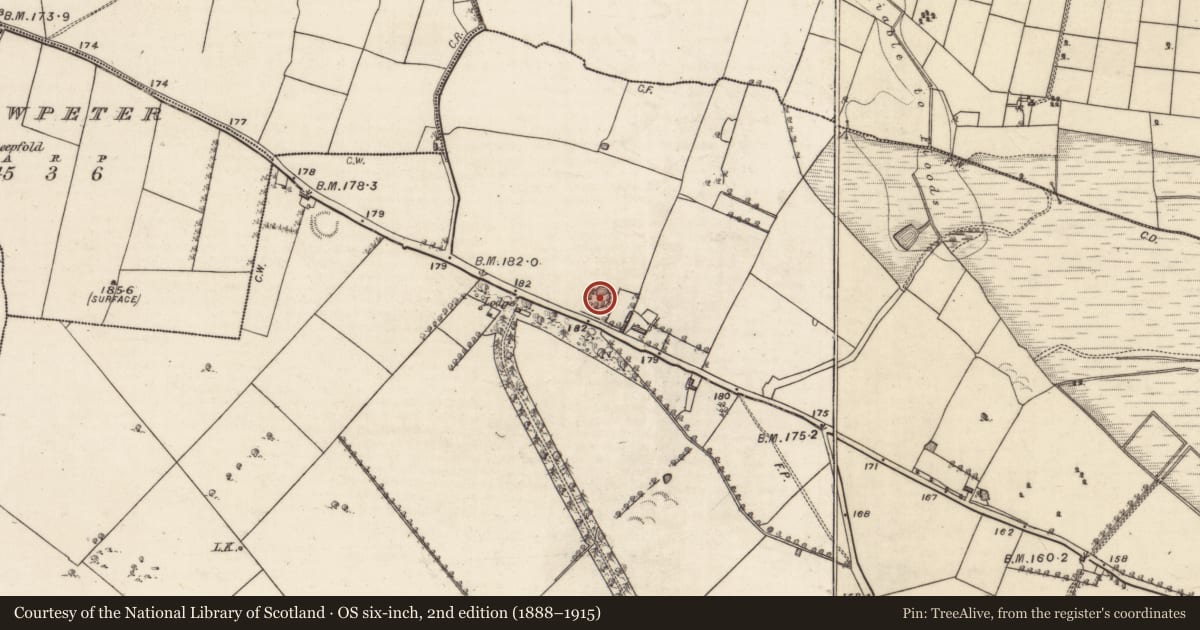 Ordnance Survey six-inch map, 2nd edition (1888–1915) covering the location of Ringfort - rath, Carrowmoneen, County Galway, with a pin at the register's coordinates