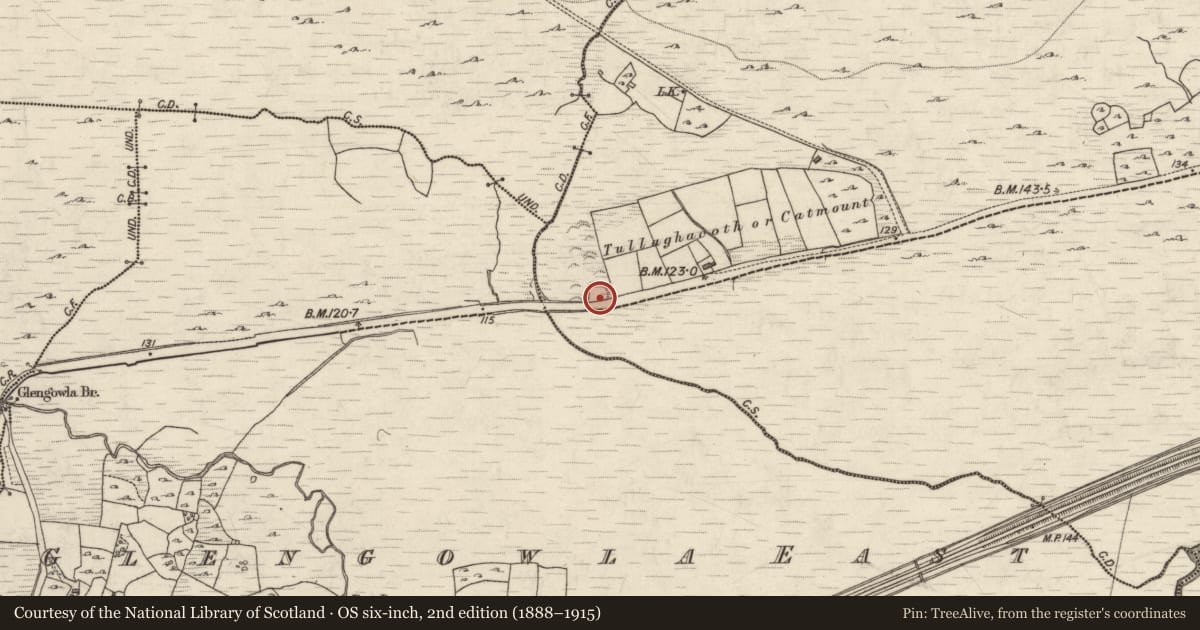 Ordnance Survey six-inch map, 2nd edition (1888–1915) covering the location of Quarry, Claremount, County Galway, with a pin at the register's coordinates