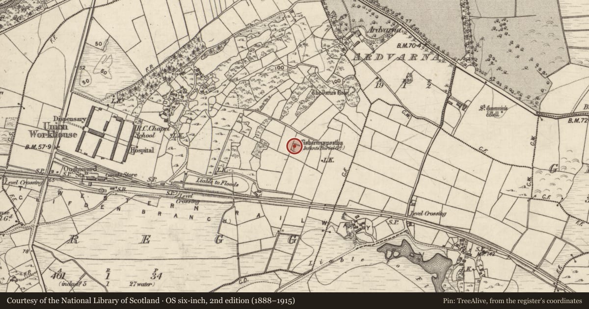 Ordnance Survey six-inch map, 2nd edition (1888–1915) covering the location of Ringfort - unclassified, Cregg, County Galway, with a pin at the register's coordinates