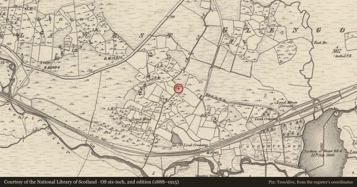 Ordnance Survey six-inch map, 2nd edition (1888–1915) covering the location of Ringfort - cashel, Glengowla East, Glengowla West, County Galway, with a pin at the register's coordinates