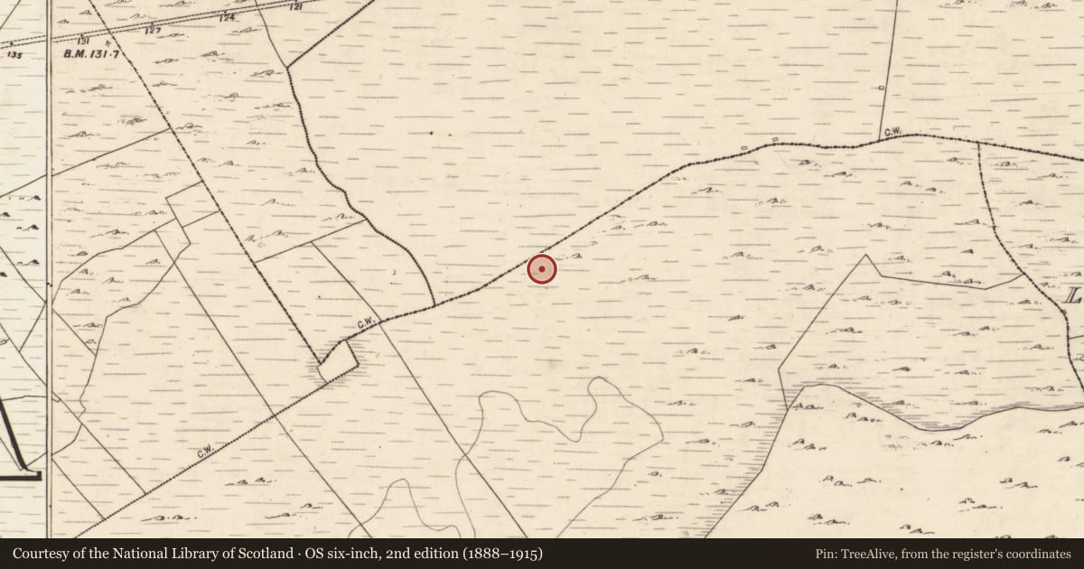 Ordnance Survey six-inch map, 2nd edition (1888–1915) covering the location of Enclosure, Bunoghanaun, County Galway, with a pin at the register's coordinates
