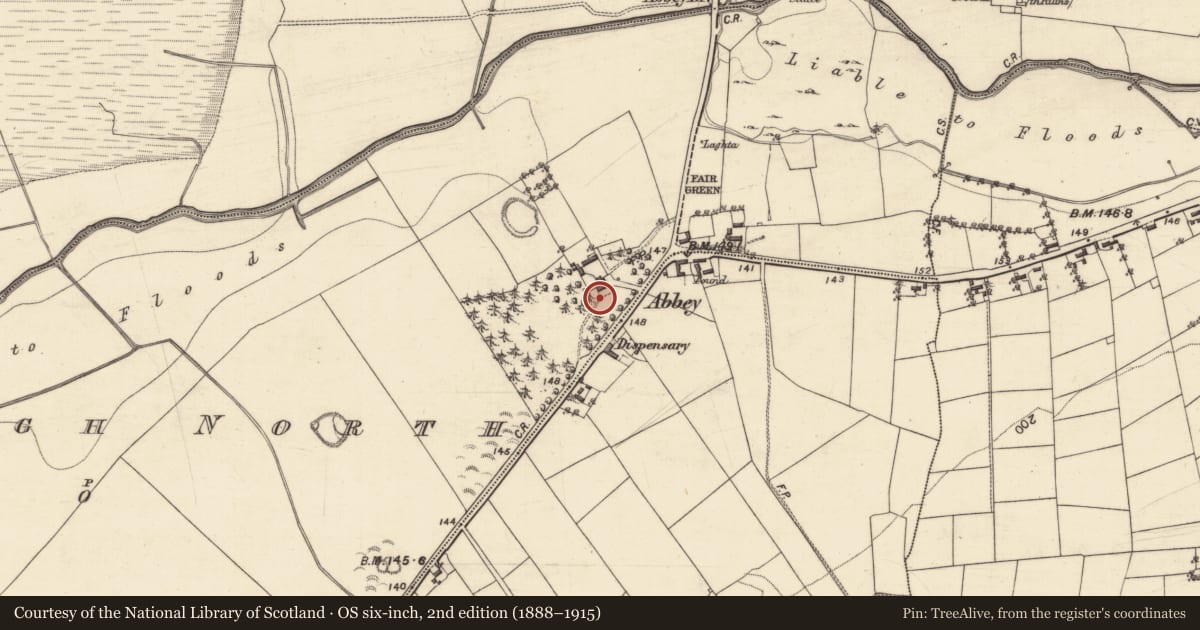 Ordnance Survey six-inch map, 2nd edition (1888–1915) covering the location of Architectural fragment, Culliagh North, County Galway, with a pin at the register's coordinates