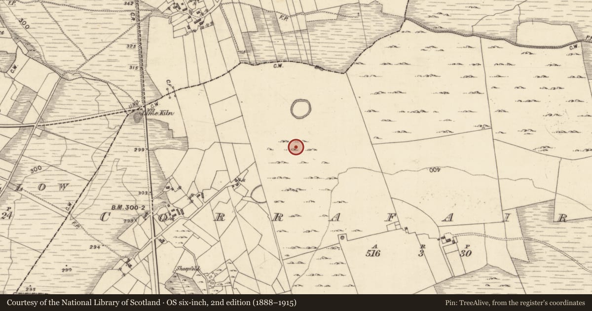 Ordnance Survey six-inch map, 2nd edition (1888–1915) covering the location of House - indeterminate date, Corrafaireen, County Galway, with a pin at the register's coordinates