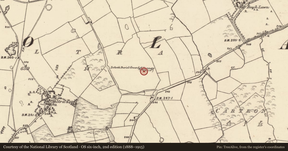Ordnance Survey six-inch map, 2nd edition (1888–1915) covering the location of Religious house - unclassified, Caltra, County Galway, with a pin at the register's coordinates