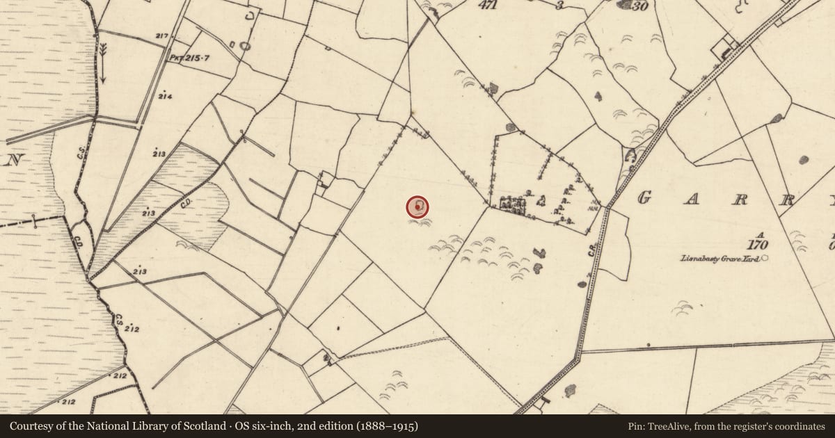 Ordnance Survey six-inch map, 2nd edition (1888–1915) covering the location of Quarry, Kinclare, County Galway, with a pin at the register's coordinates