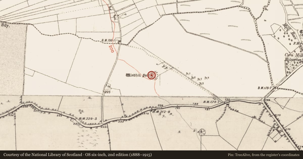 Ordnance Survey six-inch map, 2nd edition (1888–1915) covering the location of Ringfort - unclassified, Lowville, County Galway, with a pin at the register's coordinates