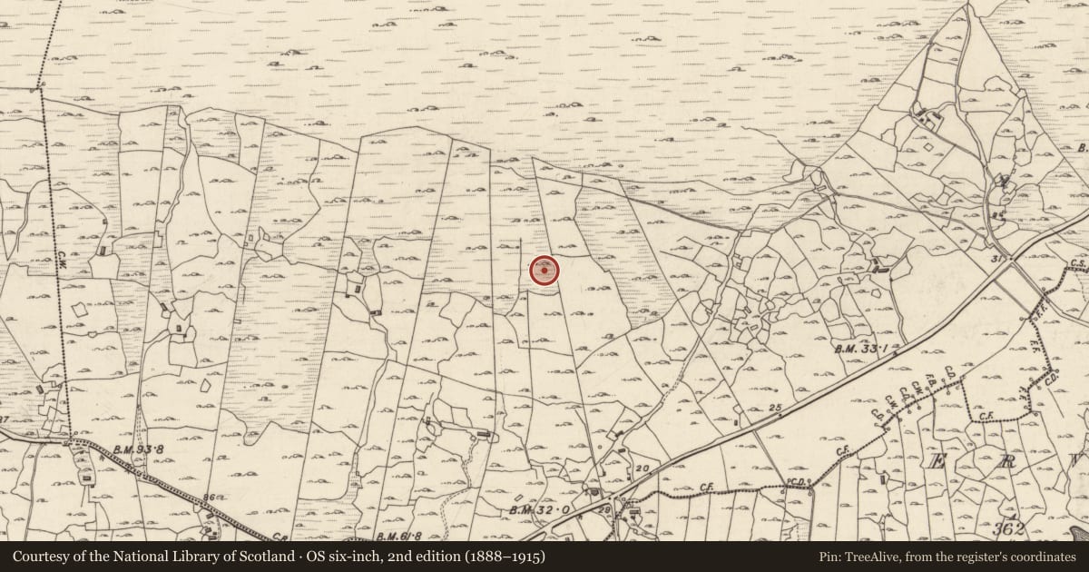 Ordnance Survey six-inch map, 2nd edition (1888–1915) covering the location of Mass-rock, Iorras Beag Thoir, County Galway, with a pin at the register's coordinates