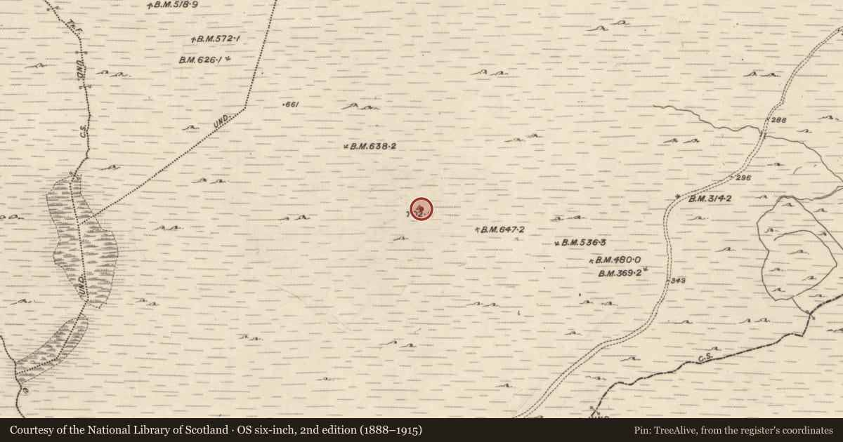 Ordnance Survey six-inch map, 2nd edition (1888–1915) covering the location of Cairn - unclassified, Doon, County Galway, with a pin at the register's coordinates