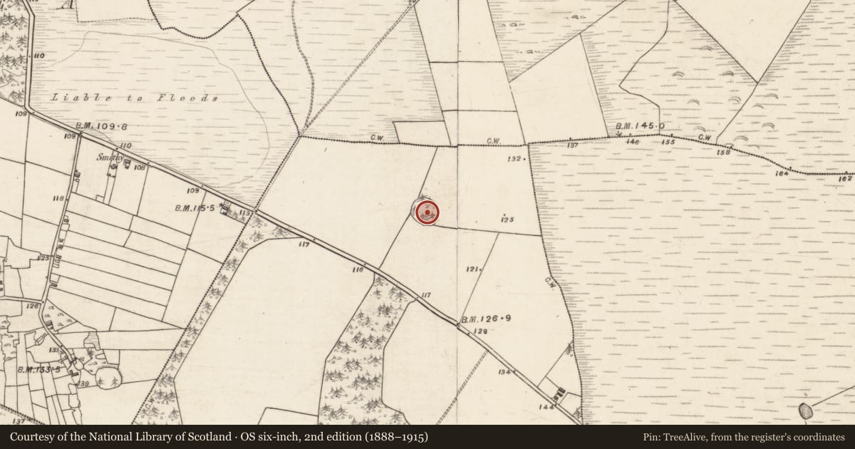 Ordnance Survey six-inch map, 2nd edition (1888–1915) covering the location of Enclosure, Caherateemore North, County Galway, with a pin at the register's coordinates
