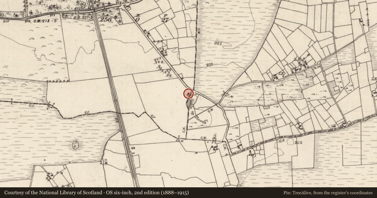 Ordnance Survey six-inch map, 2nd edition (1888–1915) covering the location of Well, Caraun, County Galway, with a pin at the register's coordinates