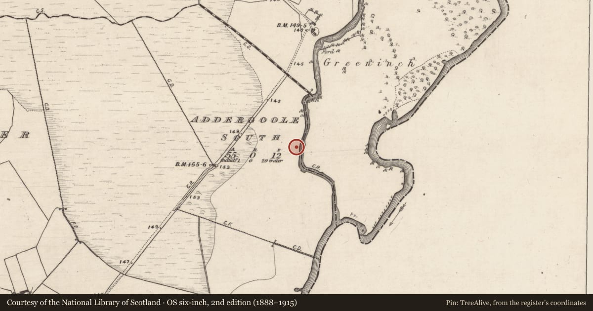 Ordnance Survey six-inch map, 2nd edition (1888–1915) covering the location of Earthwork, Addergoole South, County Galway, with a pin at the register's coordinates
