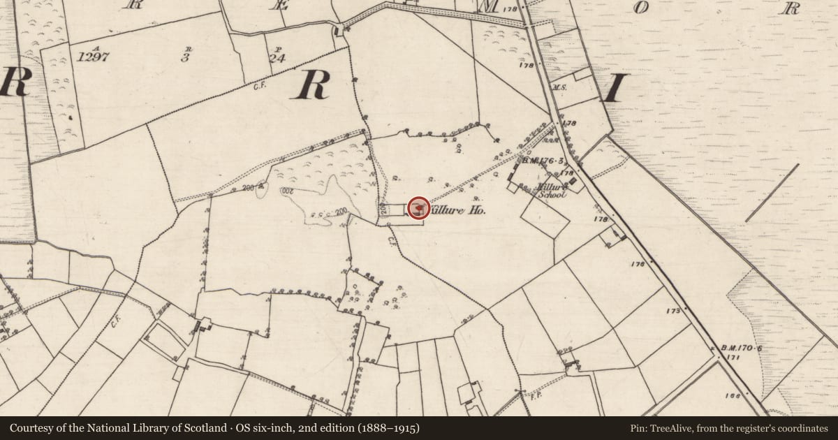 Ordnance Survey six-inch map, 2nd edition (1888–1915) covering the location of House - 18th/19th century, Killure More, County Galway, with a pin at the register's coordinates
