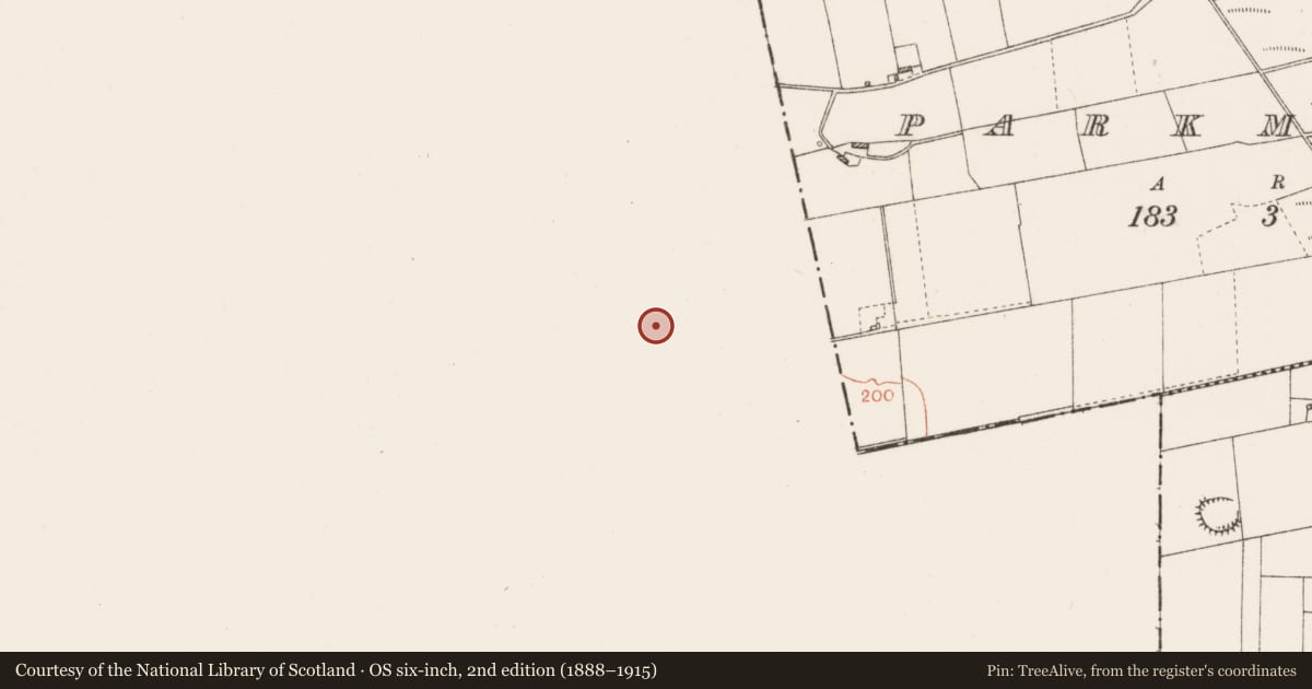 Ordnance Survey six-inch map, 2nd edition (1888–1915) covering the location of Ringfort - unclassified, Parkmore, County Galway, with a pin at the register's coordinates