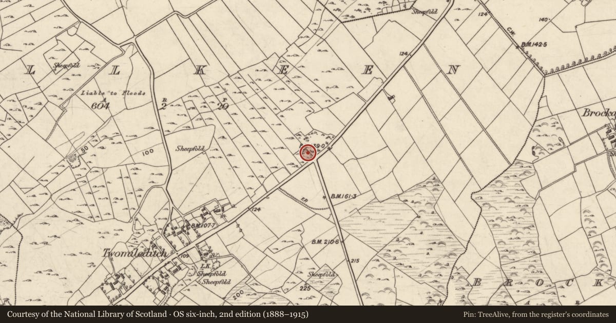Ordnance Survey six-inch map, 2nd edition (1888–1915) covering the location of Quarry, An Poll Caoin, County Galway, with a pin at the register's coordinates