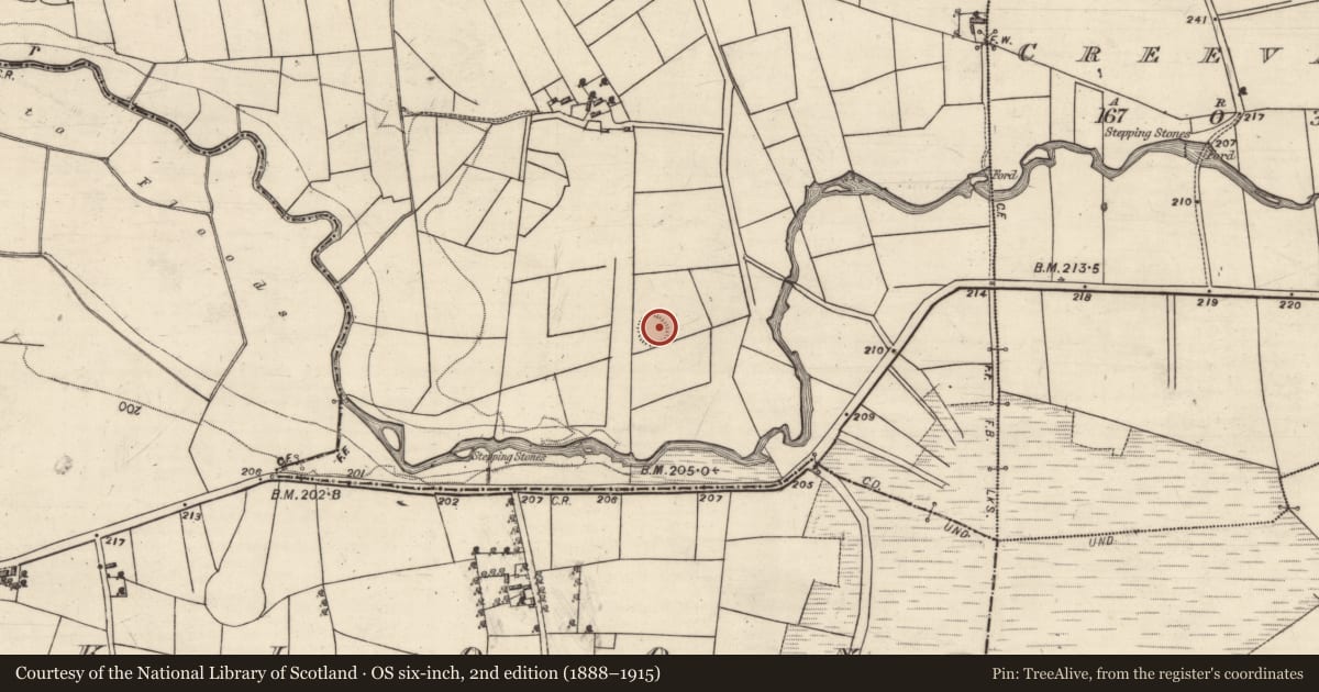 Ordnance Survey six-inch map, 2nd edition (1888–1915) covering the location of Ringfort - unclassified, Cloonsheecahill, County Galway, with a pin at the register's coordinates