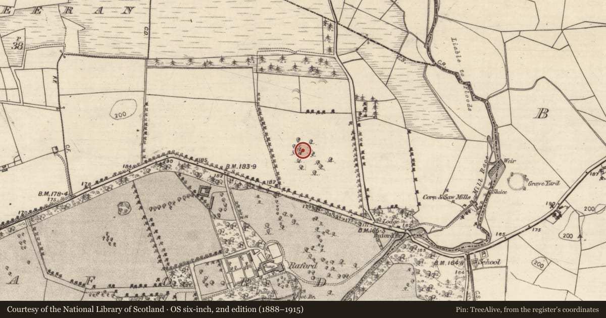 Ordnance Survey six-inch map, 2nd edition (1888–1915) covering the location of Quarry, Raford, County Galway, with a pin at the register's coordinates