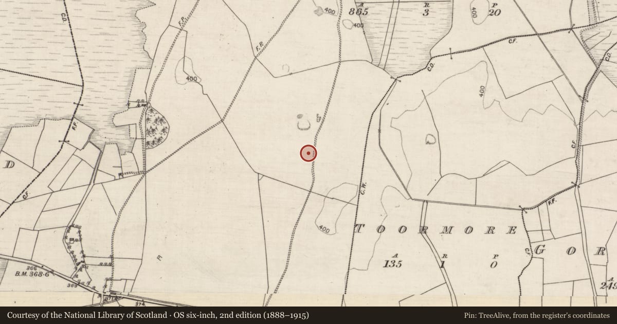Ordnance Survey six-inch map, 2nd edition (1888–1915) covering the location of House - indeterminate date, Ballymabilla, County Galway, with a pin at the register's coordinates