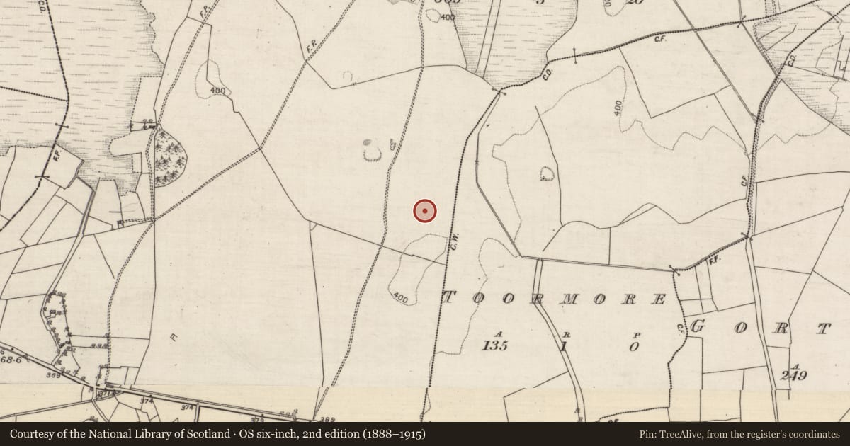 Ordnance Survey six-inch map, 2nd edition (1888–1915) covering the location of House - indeterminate date, Ballymabilla, County Galway, with a pin at the register's coordinates