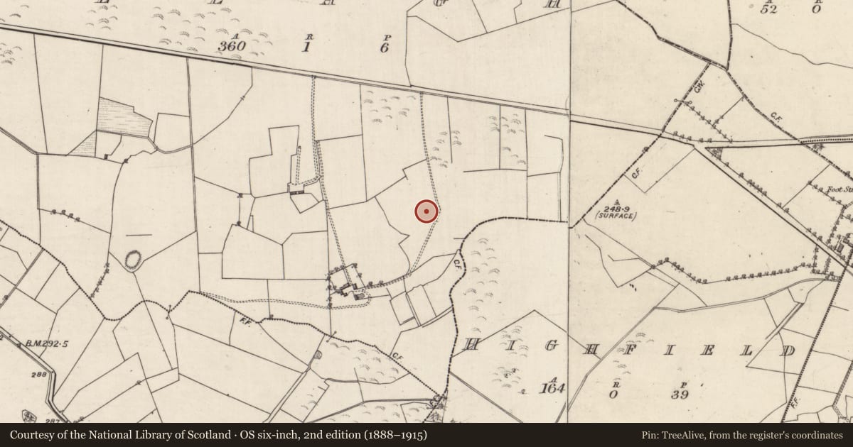 Ordnance Survey six-inch map, 2nd edition (1888–1915) covering the location of Quarry, Ellagh, County Galway, with a pin at the register's coordinates