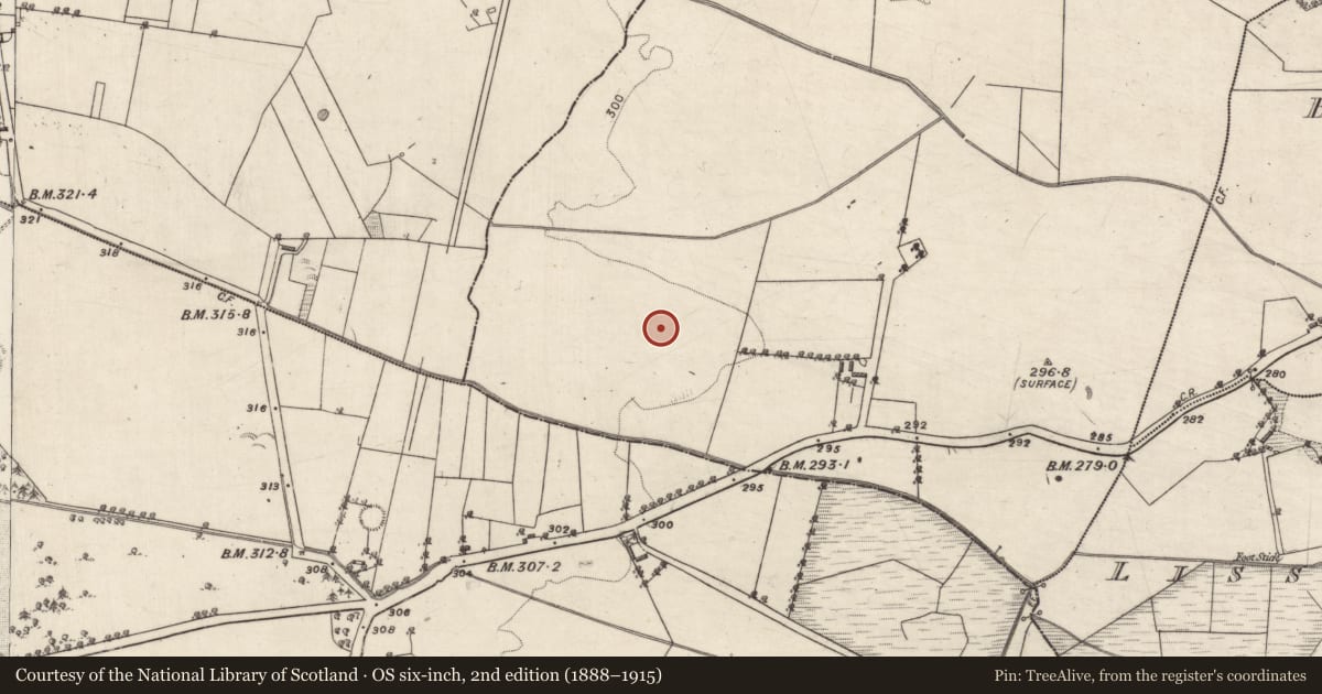 Ordnance Survey six-inch map, 2nd edition (1888–1915) covering the location of Ringfort - rath, Cloghagalla Oughter, County Galway, with a pin at the register's coordinates