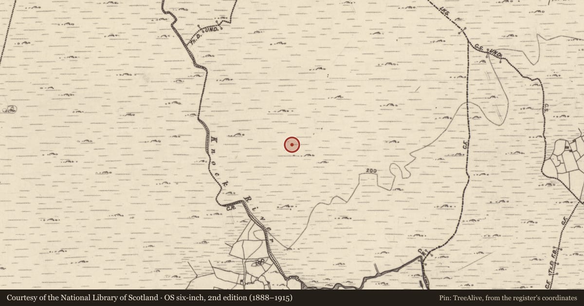 Ordnance Survey six-inch map, 2nd edition (1888–1915) covering the location of Quarry, Doire Locháin Thoir, County Galway, with a pin at the register's coordinates