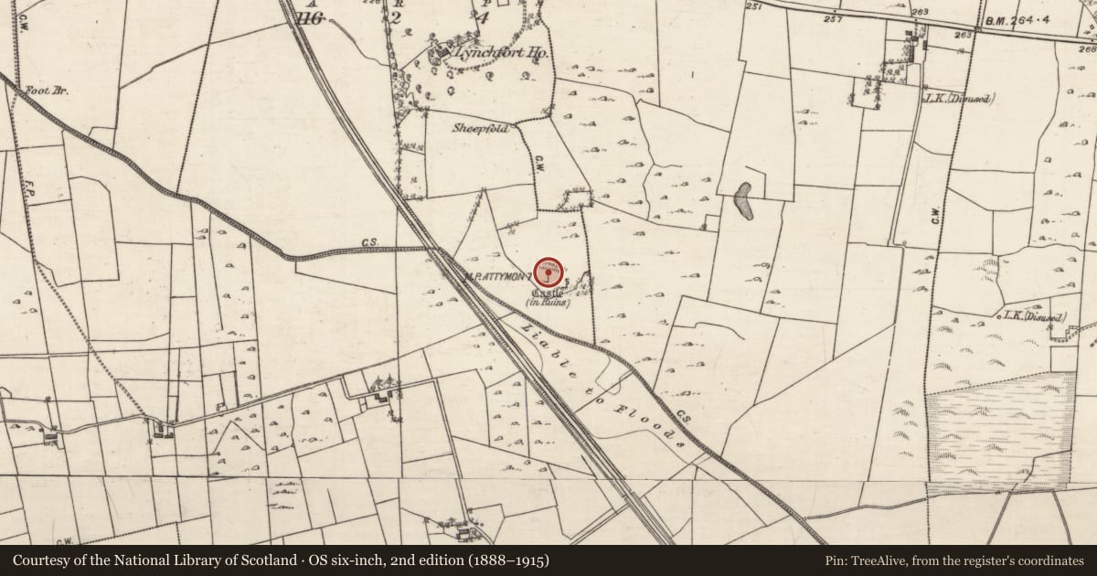 Ordnance Survey six-inch map, 2nd edition (1888–1915) covering the location of House - indeterminate date, Cahernamuck West, County Galway, with a pin at the register's coordinates
