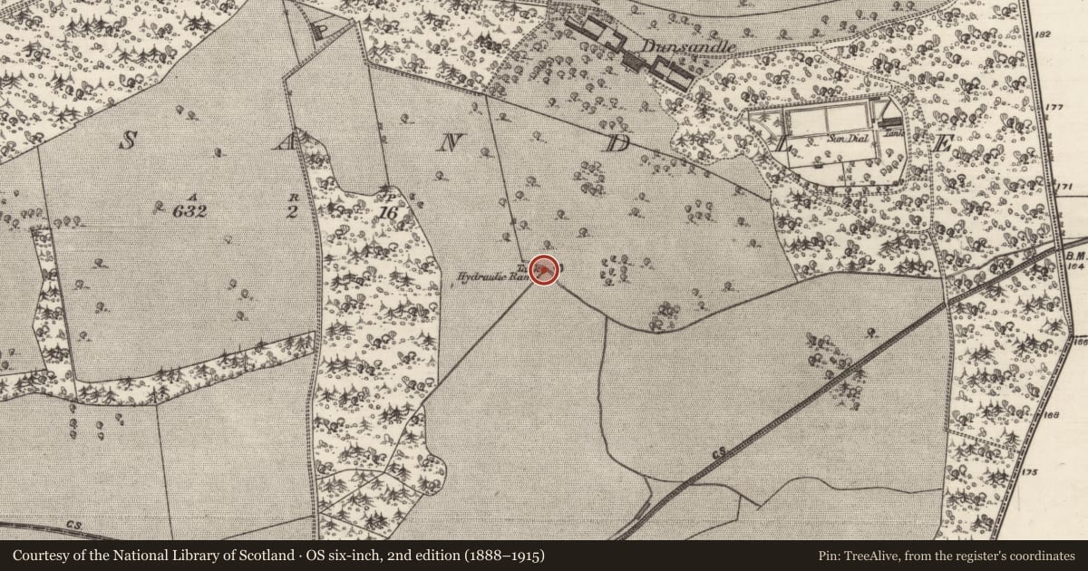 Ordnance Survey six-inch map, 2nd edition (1888–1915) covering the location of Pump, Dunsandle, County Galway, with a pin at the register's coordinates
