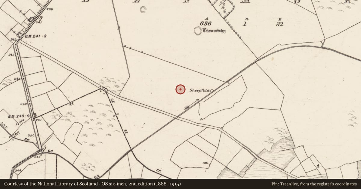 Ordnance Survey six-inch map, 2nd edition (1888–1915) covering the location of Enclosure, Ben More, County Galway, with a pin at the register's coordinates