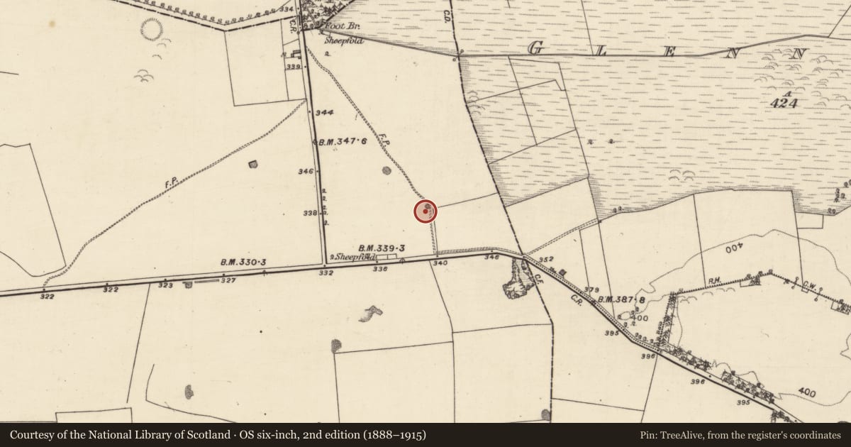 Ordnance Survey six-inch map, 2nd edition (1888–1915) covering the location of Quarry, Carra, County Galway, with a pin at the register's coordinates