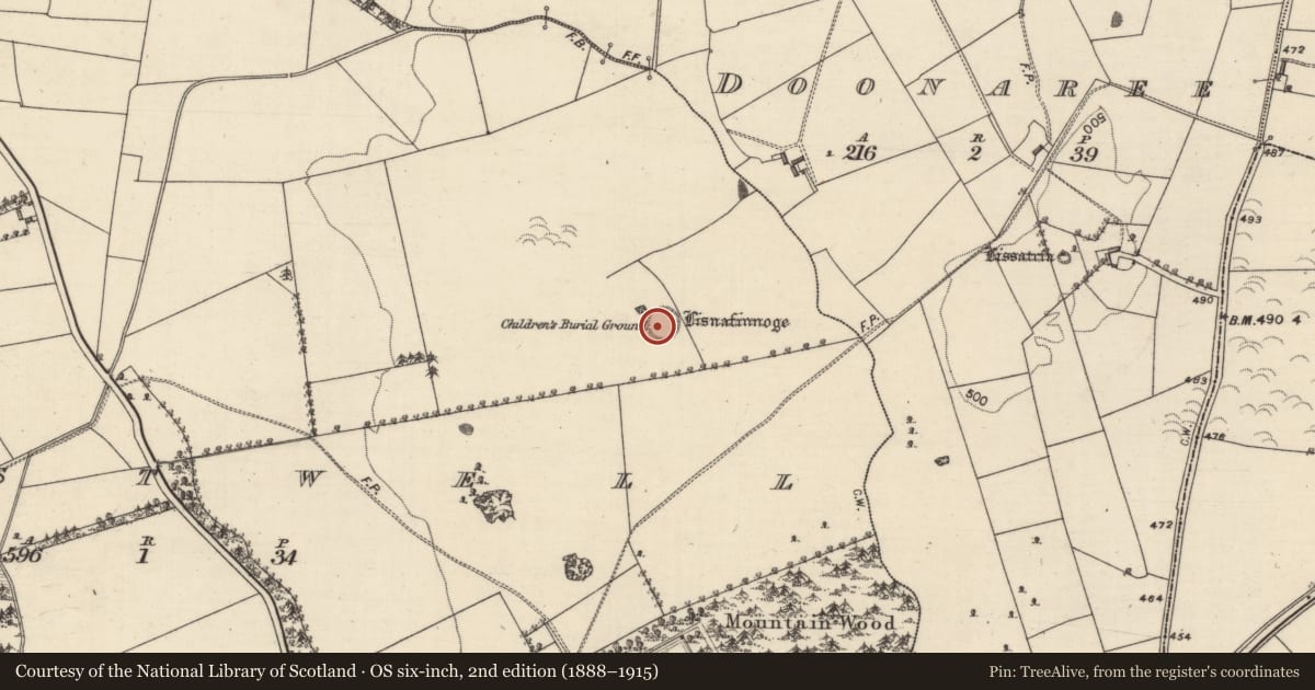 Ordnance Survey six-inch map, 2nd edition (1888–1915) covering the location of Ringfort - rath, Eastwell, County Galway, with a pin at the register's coordinates